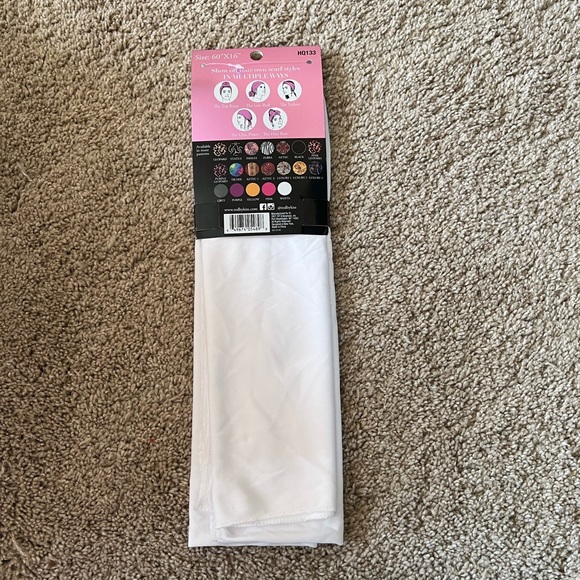 Red by Kiss Silky Satin Wrap Scarf 60″ - Picture 2 of 2